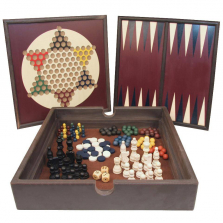 Front Porch Classics 5-in-1 Wooden Game Set