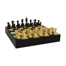 Sheesham French Wooden Chess Set with Walnut Board