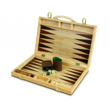 Sterling Games 15" Wooden Backgammon