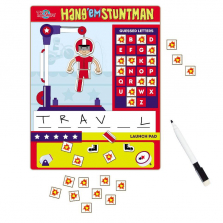 T.S. Shure HangEm Stuntman Wooden Magnetic Hangman Game