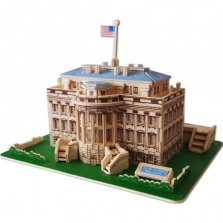 The White House Natural Wood Puzzle