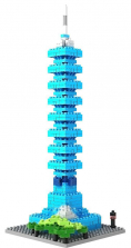 CubicFun Taipei 101 Blocks - 390 Pieces