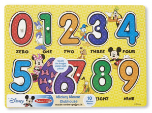 Melissa & Doug Disney Peg Puzzle - Mickey Mouse Numbers