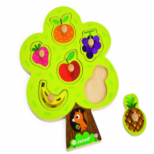 Janod Fruit Tree Wooden Puzzle - 6-Piece