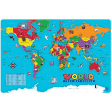 Educational Insights World Map Foam Puzzle - 54-Piece
