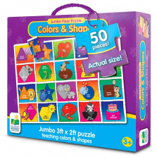 Learning Journey Colors and Shapes Jumbo Floor Jigsaw Puzzle - 50-piece