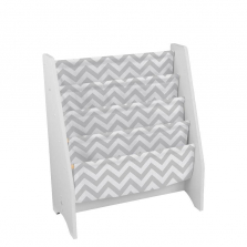 KidKraft Sling Bookshelf - White/Grey