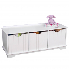 KidKraft Nantucket Storage Bench - White