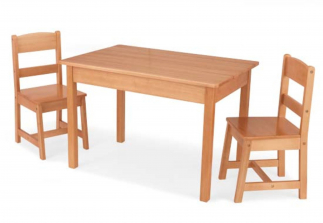 KidKraft Rectangle Table & 2 Chair Set - Natural