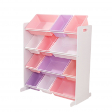 KidKraft Sort It & Store It Bin Unit - Pastel & White
