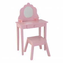 KidKraft Medium Vanity & Stool - Pink