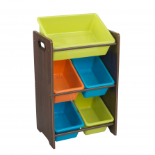 KidKraft 5 Bin Storage Unit - Espresso