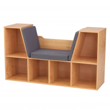 KidKraft Bookcase with Reading Nook - Natural