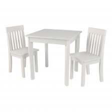 KidKraft Avalon Square Table & 2 Chair Set - White