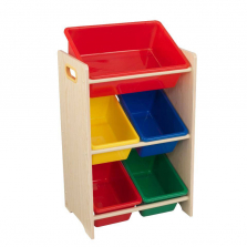 KidKraft 5 Bin Storage Unit - Tan