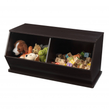 KidKraft Double Storage Unit - Espresso