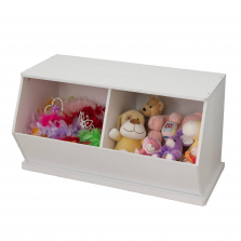 KidKraft Double Storage Unit - White