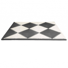 Skip Hop Playspot Geo Foam Floor Tiles - Black/Cream