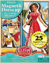 Disney Elena of Avalor Magnetic Dress Up Set - 25 Piece