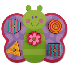 Stephen Joseph Shaped Wooden Peg Puzzle - Butterfly