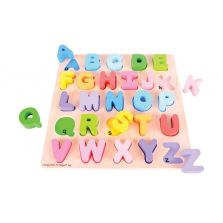 Bigjigs Toys Wooden Chunky Uppercase Alphabet Puzzle 26 Piece Set