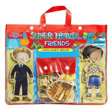 T.S. Shure Travel Pilot Friends Wooden Magnetic Dress-Up Set