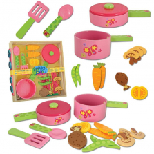 Stephen Joseph Wooden Play Cook 16 Piece Set