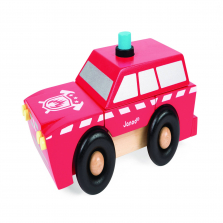 Janod Fireman SUV Magnet Kit - 9 Piece