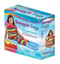 Snuggie Tails Soft Cuddly Blanket - Rainbow Fish