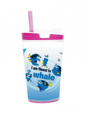 Disney Pixar Finding Dory I m Fluent in Whale Snackeez Junior Snak and Drink Cup