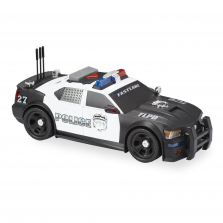 Fast Lane Light & Sound Police Car - Black