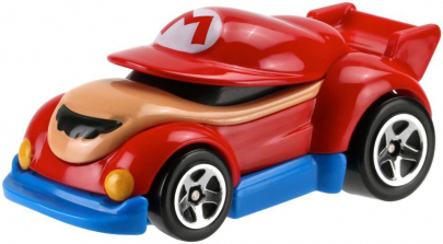 Hot Wheels Super Mario Bros 1:64 Scale Character Car - Mario