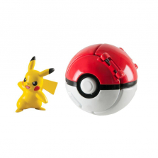 Pokemon Throw N Pop Poke Ball with 2 inch Action Figure - Pikachu