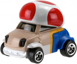 Hot Wheels Super Mario Bros 1:64 Scale Character Car - Toad