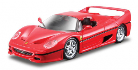 Maisto 1:24 Scale Assembly Line Model Kit - Ferrari F50 Red