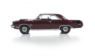 Auto World 1:64 Diecast Car - Burgundy 1971 Dodge Dart