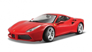Maisto 1:24 Scale Assembly Line Model Kit - Ferrari 488 GTB Red