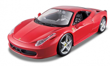 Maisto 1:24 Scale Assembly Line Model Kit - Ferrari 458 Italia Red