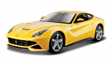 1:24 Scale Special Edition Race & Play Ferrari F12 Berlinetta - Yellow