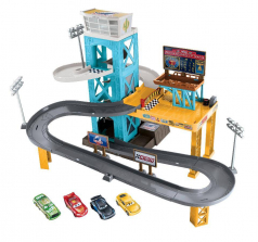 Disney Pixar Cars 3 Piston Cup Motorized Garage Playset