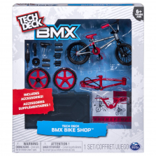 Tech Deck BMX Bike Shop with Accessories - WeThePeople Bikes Silver/Red