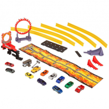 Fast Lane Gravity Racer Track with 10 Pack 3 inch Diecast Vehicles