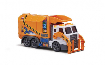 Fast Lane Action Wheels -Front Loading Garbage Truck - Orange