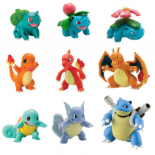 Pokemon Multi Evolution Action Figure Pack - Bulbasaur, Squirtle and Charmander