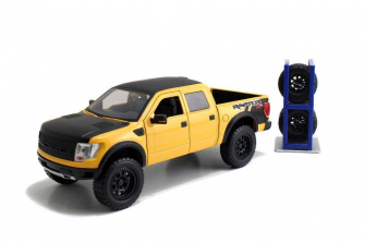 1:24 Scale Just Trucks Diecast - 2011 Ford F-150 SVT Raptor (Yellow)