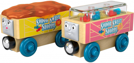 Fisher-Price Thomas & Friends Wood Toy Train - Candy Cars