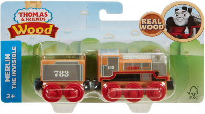 Fisher-Price Thomas & Friends Wood Toy Train - Merlin the Invisible