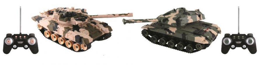 Rock'n Remote Control 2 Pack Battle Tanks