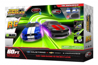 Skullduggery Max Traxxx Tracer Racers Remote Control The Showdown - Ford Mustang vs. Chevrolet Camaro