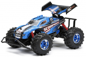 New Bright 1:10 Scale Radio Control Car - Scorpion Pro Plus Blue